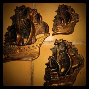 1964 miller studios chalkware pirtate ships